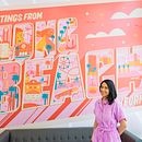 Long Beach Postcard Mural for LaserAway . Un projet de Illustration traditionnelle, Design , Peinture, Lettering numérique, Lettering manuel, Lettering , et Lettering 3D de Roselly Monegro - 09.06.2023