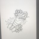 Mi proyecto del curso: Diseño de tatuajes estilo old school en Procreate. Projekt z dziedziny Trad, c, jna ilustracja,  R, sunek, Ilustracja c, frowa i Projektowanie tatuaż użytkownika pablojamesa - 10.06.2023