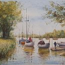 Mi proyecto del curso: Pintura en acuarela de paisajes marinos. Pintura, Pintura em aquarela e Ilustração naturalista projeto de Mariana Rodriguez - 11.06.2023