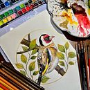 My project for course: Watercolor with Filigree and Metallic Details. Een project van Traditionele illustratie, Schilderij, Aquarelschilderen,  Botanische illustratie, Naturalistische illustratie y Decoratief schilderen van Fong Lotus - 08.05.2023