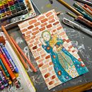 My project for course: Playful Illustration with Watercolor & Colored Pencils. Projekt z dziedziny Trad, c, jna ilustracja,  Malarstwo, Malowanie akwarelą, Portret, R i sowanie kredkami użytkownika Tory Nelson - 09.06.2023