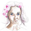 Retrato artístico en acuarela. Artes plásticas, Pintura, Pintura em aquarela, e Desenho de retrato projeto de Melissa Mondragon - 31.05.2023
