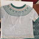 pull coton jacquard manches courtes. Knitting project by Patricia Ricome Pigot - 06.12.2023