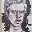 My project for course: Intro to Portrait Sketching: Draw in Real-Time. Een project van  Schetsen,  Tekening,  Portrettekening,  Illustratie met inkt y Tekenen met kleurpotloden van Dwight Fincher - 13.06.2023