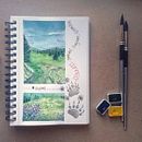 Mi proyecto del curso: Uludağ- Türkiye. Een project van Traditionele illustratie, Aquarelschilderen,  Architecturale illustratie y Sketchbook van Araisa Rivero - 10.06.2023