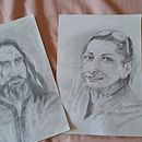 My project for course: Portrait Sketchbooking: Explore the Human Face. Projekt z dziedziny Sketching,  R, sunek, Portret,  R, sunek art, st, czn i Sketchbook użytkownika Maria V. - 10.06.2023