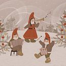 Christmas postcard . Traditional illustration project by Юлия Кромская - 06.13.2023