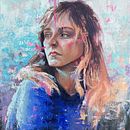 My project for course: Experimental Oil Painting Techniques for Portraiture. Projekt z dziedziny  Sztuki piękne,  Malarstwo i Malarstwo olejowe użytkownika dubrovskaja_olga - 14.06.2023