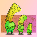 My course project: Drawing cute characters inspired by nature "The Saprolings Team". Character Design, Drawing, Digital Illustration, and Digital Drawing project by Maciej Wojtoń - 06.14.2023