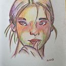 My project for course: Vibrant Portrait Drawing with Colored Pencils. Een project van  Tekening,  Portrettekening, Sketchbook y Tekenen met kleurpotloden van Joseph Lim - 15.06.2023