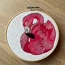 Flamingo . Creativit, and Embroider project by l_campschreur - 05.13.2023