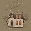 Seasons houses. Traditional illustration project by Юлия Кромская - 06.15.2023