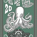 Portada de Libro, 20 mil leguas de viaje submarino. Traditional illustration, Digital Illustration, and Engraving project by Rolando Callejas Ojot - 06.15.2023