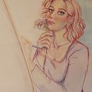 My project for course: Vibrant Portrait Drawing with Colored Pencils . Een project van  Tekening,  Portrettekening, Sketchbook y Tekenen met kleurpotloden van Sara Maher - 15.06.2023