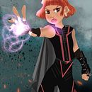 My project for course: Female Cartoon Character Design with Procreate. Un progetto di Illustrazione tradizionale, Illustrazione digitale e Disegno digitale di Amanda Friberg - 17.06.2023