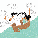Meu projeto do curso: Publicações para crianças: design editorial e ilustração. Projekt z dziedziny Projektowanie postaci, Ilustracja c, frowa, Ilustracje dla dzieci, R, sunek c, frow i Literatura dziecięca użytkownika Yasmin Cardoso - 15.06.2023