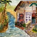 Jeanie Hébert paints . % Jeanie Hebert-Brown tarafından hazırlanan BT, Sulubo, Ve a Resim projesi - 06.18.2023