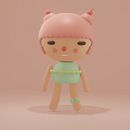 My project for course: Kawaii Character Creation in 3D with Blender. Un progetto di Illustrazione tradizionale, Character design, Illustrazione digitale, Modellazione 3D e Manga di Endri Doko - 18.06.2023