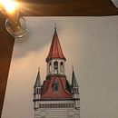 Mi proyecto del curso: Dibujo arquitectónico con realismo, riqueza y detalle. Architecture, Sketching, Drawing, Realistic Drawing, and Architectural Illustration project by Adriana Nappa Fernández - 06.19.2023