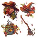 Stickers set Ein Projekt aus dem Bereich Design, Traditionelle Illustration, Digitale Malerei, Zeichnung, Digitale Zeichnung und Fotografie für Instagram von czkawka - 19.06.2023