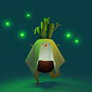 Bamboozled (My project for course: Kawaii Character Creation in 3D with Blender). Een project van Traditionele illustratie, Ontwerp van personages, Digitale illustratie,  3D-modellering y Manga van doskj - 21.06.2023