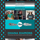 Diseño de Identidad para OHANA DIAMONS Ein Projekt aus dem Bereich Design und Grafikdesign von Abril Rainbow - 22.06.2023