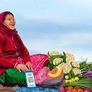 The Indian vegetable seller . % Harshita Gupta tarafından hazırlanan Geleneksel illüstras, Ve on projesi - 06.22.2023