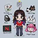 Mi proyecto del curso: Creación de personajes kawaii en 3D con Blender. Un projet de Illustration traditionnelle, Conception de personnages, Illustration numérique, Modélisation 3D , et Manga de Alejandra Ibarbo - 24.06.2023