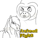 Animal Fight. Een project van Film, video en televisie, 2D-animatie, Karakteranimatie, Ontwerp van personages, Stor, telling, Stor y board van Alejandro Bazaldua Gomez - 05.07.2021