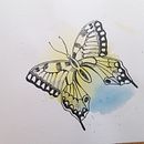Butterfly. Ilustração tradicional projeto de Natalie Snow - 27.06.2023