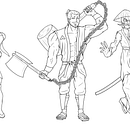 Meu projeto do curso: Introdução ao desenho de personagens para animação e videogames Ein Projekt aus dem Bereich Traditionelle Illustration, Animation, Design von Figuren, Videospiele und Design für Videospiele von Mateus Cabral - 29.06.2023