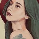 Mi proyecto del curso: Retrato ilustrado con Procreate Ein Projekt aus dem Bereich Traditionelle Illustration, Vektorillustration, Digitale Illustration und Porträtzeichnung von oscarcarrerasoria040 - 30.06.2023