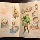 My project for course: Exploratory Sketchbook: Find Your Drawing Style. Un projet de Illustration traditionnelle, Créativité, Dessin, Aquarelle, Carnet de croquis , et Peinture gouache de 55tz82xhst - 02.07.2023