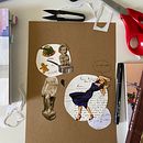 Lo externo vs lo interno. Un proyecto de Ilustración tradicional y Collage de Eva Rueda - 02.07.2023