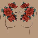 My project for course: Botanical Tattoo Design with Procreate. Un progetto di Illustrazione tradizionale, Illustrazione digitale, Design di tatuaggi e Illustrazione botanica di Emily Gilmore - 01.07.2023