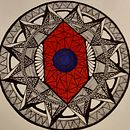 My project for course: The Art of Mandala Drawing: Create Geometric Patterns. Un progetto di Disegno e Illustrazione con inchiostro di Kameshwari - 04.07.2023