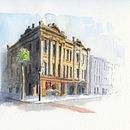 My project for course: Architectural Sketching with Watercolor and Ink. Un proyecto de Bocetado, Dibujo, Pintura a la acuarela, Ilustración arquitectónica, Sketchbook e Ilustración con tinta de Michael Zuber - 04.07.2023
