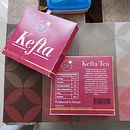 This was a project for my graphic design class. I created the branding for a fictional tea brand and I came up with KEFTA Tea, short for Kericho Leaf Tea. I designed the logo and the packaging, and printed a mockup . Design gráfico projeto de tunukibe - 29.03.2023