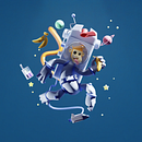 My project for course: 3D Character Creation in Blender. Un progetto di 3D, Character design, Modellazione 3D, Character design 3D e Progettazione 3D di Valeria - 05.07.2023