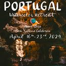 Portugal Watercolor Retreat 2024. Events, Education, Fine Arts, L, scape Architecture, and Painting project by Ana Victoria Calderon - 07.05.2023