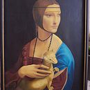 Copia de "Dama del Armiño", de Leonardo da Vinci. Projekt z dziedziny Malarstwo olejowe użytkownika Rafael Luis Reyes Oliva - 06.07.2023