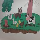 LA GRANJA. Een project van Schilderij van Andrea Carola Valverde - 06.07.2023