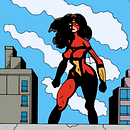 Spider-Woman. Fan Art.. Traditional illustration, Arts, Crafts, Painting, Comic, Sketching, Creativit, Drawing, Artistic Drawing, Sketchbook, Figure Drawing, Ink Illustration, and Fine Arts project by Zaur Romanov - 06.09.2023