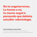 Copywriting para copywriters: manual para evitar el suicidio.. Advertising, Cop, writing, Stor, telling, and Communication project by Claudio Mena - 07.08.2023