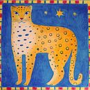 My project for course: LEOPARD and STARS. Un proyecto de Ilustración tradicional, Bocetado, Creatividad, Dibujo artístico y Pintura gouache de le_benes - 10.07.2023