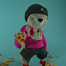 Mi proyecto del curso: Creación y animación de monstruos con Cinema 4D  Ein Projekt aus dem Bereich 3D, Animation, Animation von Figuren, 3-D-Animation, 3-D-Modellierung und Design von 3-D-Figuren von Ivan Pernigotti - 11.07.2023