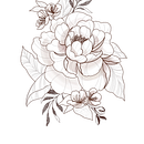Botanical Tattoo with Pointillism . Ilustrație tradițională, Design tatuaj & Ilustrație botanică de Rose Lima - 07.08.2023