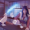 Mi proyecto del curso: Ilustración digital de personajes manga. Ilustração tradicional, Design de personagens, Comic, Ilustração digital, e Mangá projeto de Laura Gómez - 04.07.2023