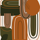 Meu projeto do curso: Composição de arte abstrata: crie seu design. Un proyecto de Diseño, Ilustración tradicional, Bellas Artes, Diseño gráfico y Diseño digital de Helena Santos - 03.07.2023