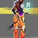 Concept art para diseño de personajes y worldbuilding: Eve Romero . Ilustrație tradițională, Design de caractere, Ilustrație digitală, Artă conceptuală, Desen digital și Pictură digitală de Gabriel Nava - 07.11.2023